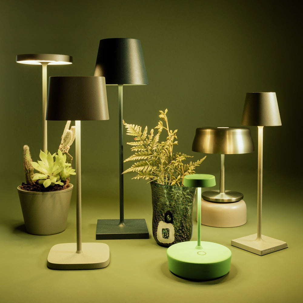 7x27 cm - Zafferano Poldina Micro Lampada Da Tavolo Dimmerabile