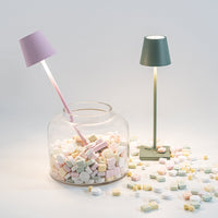 7x27 cm - Zafferano Poldina Micro Lampada Da Tavolo Dimmerabile