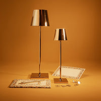7x27 cm - Zafferano Poldina Micro Lampada Da Tavolo Dimmerabile