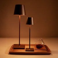 7x27 cm - Zafferano Poldina Micro Lampada Da Tavolo Dimmerabile