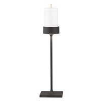 8.7 x H.35.6 cm - Zafferano Perpetua Lampada Da Tavolo Dimmerabile In Alluminio