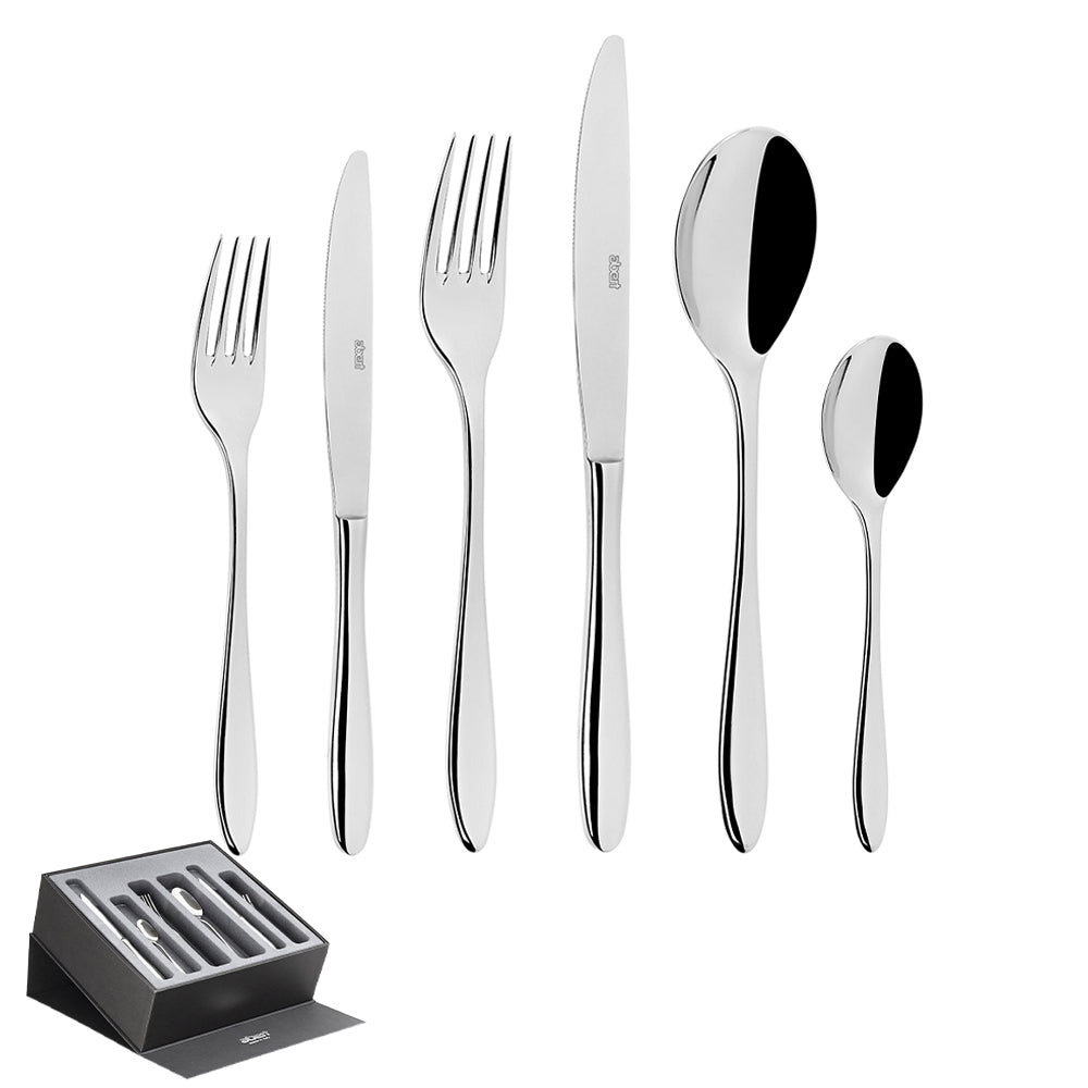 Abert Style Servizio Posate In Acciaio Inox Set 75 Pz