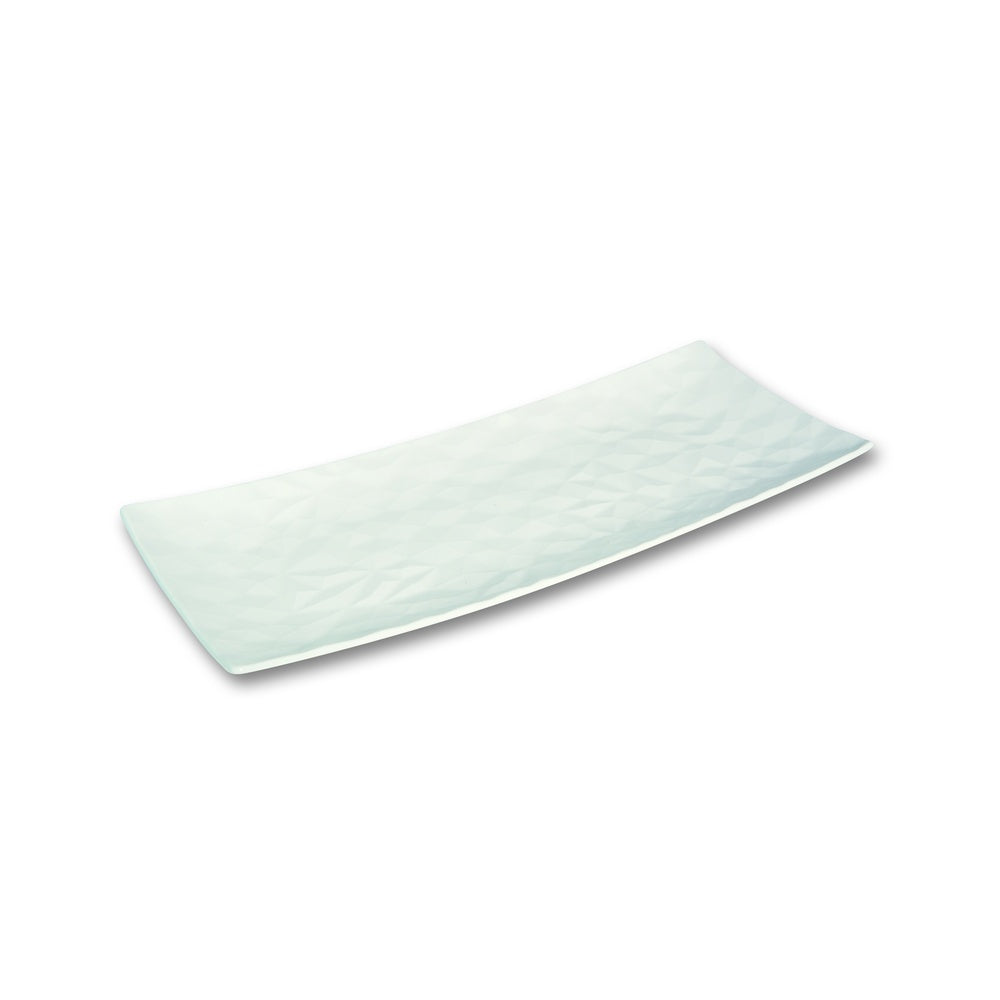 31x12 cm - Le Coq Hesperis Piatto Presentazione Vassoio Rettangolare In Porcellana Set 4 Pz