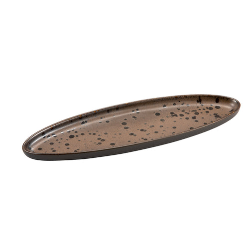 31x10 cm - Phobos Ovales Stoneware-Tablett Set 6 Stk