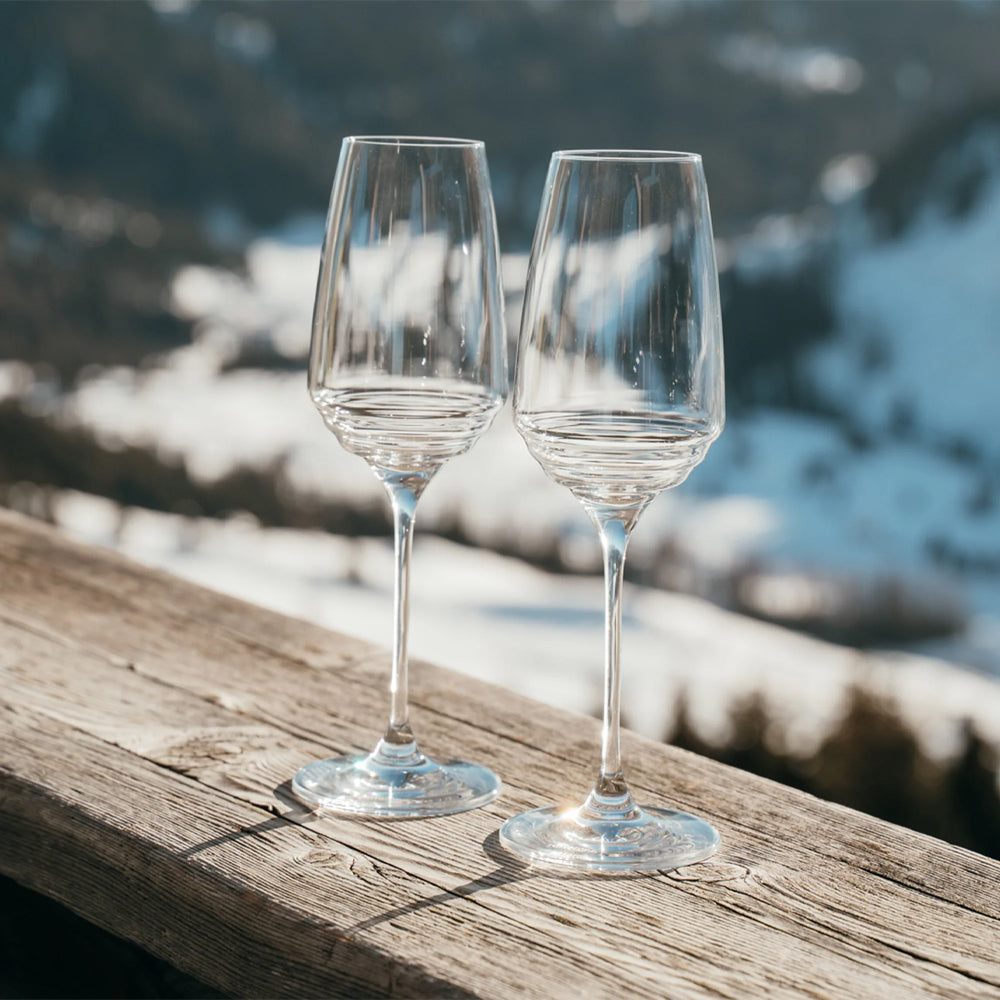 38 cl - Zafferano Esperienze Calice Flute In Vetro - Set 2 Pz