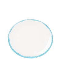 21 cm - Zafferano Petit Piatto Piano Rotondo Fatto a Mano In Ceramica - Set 2 Pz