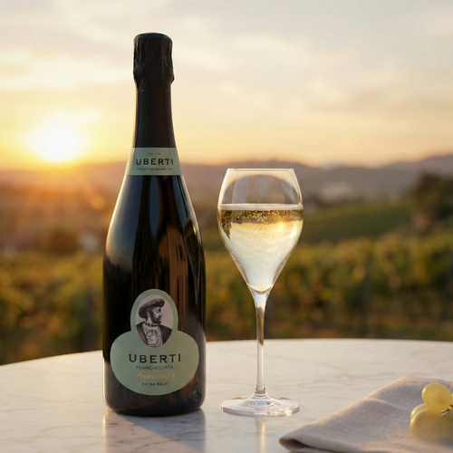 Francesco I Franciacorta DOCG Uberti + 6 Copas Rastal Franciacorta