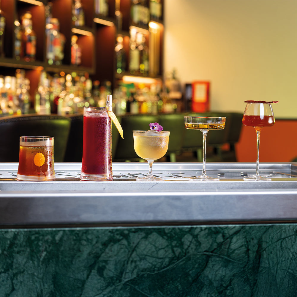 28 cl - Zafferano Sam Bicchiere Cocktail Old Fashioned In Vetro Set 4 Pz