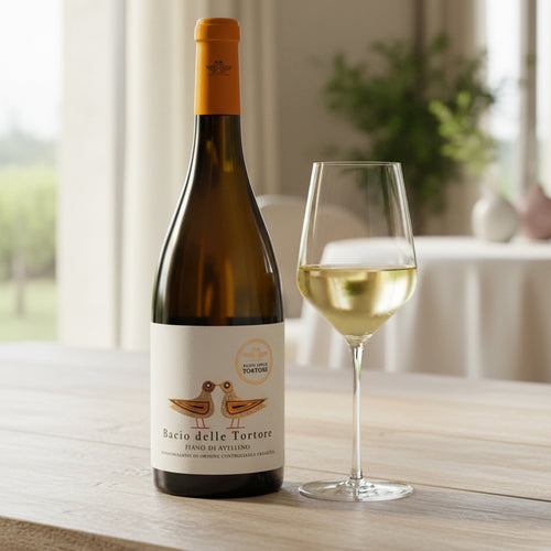 Passo delle Tortore Fiano di Avellino DOCG 2024 + Set of 6 Starlight White Wine Glasses 41 cl