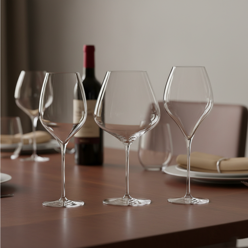 Proefglas + Rodewijnglas + Fluteglas Set