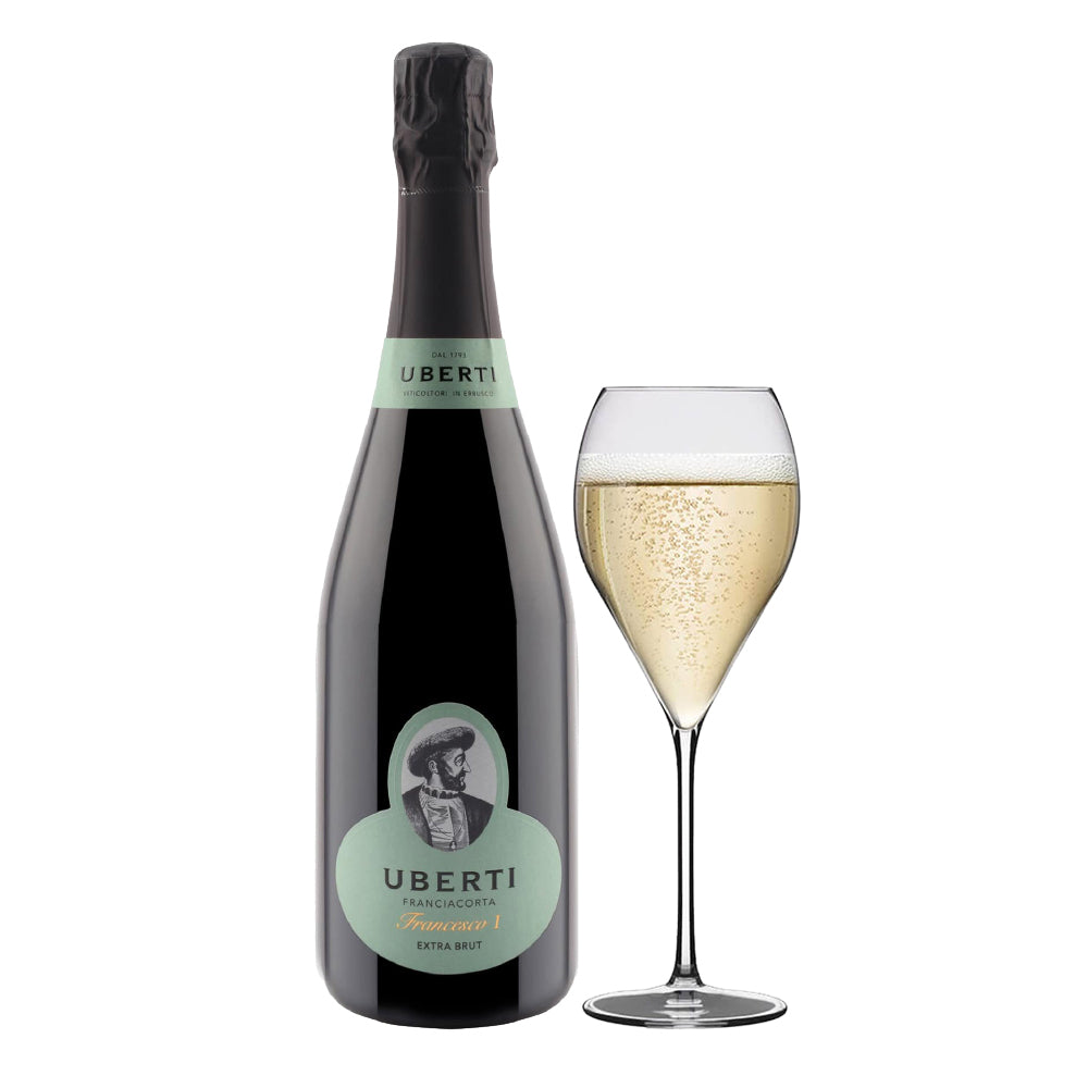 Francesco I Franciacorta DOCG Uberti + 6 Goblet Rastal Franciacorta