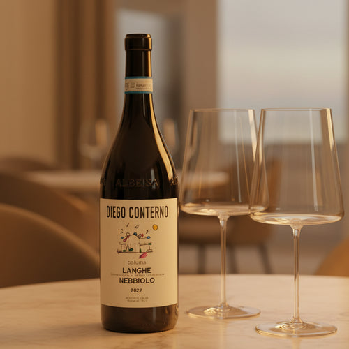 Baluma Langhe DOC 2022 Conterno Diego + 6 Calici Vino Rosso Zante Ray 60 cl