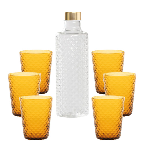 Isolano Set Gläser und Flasche Aus Borosilikatglas - Set 7 Stk