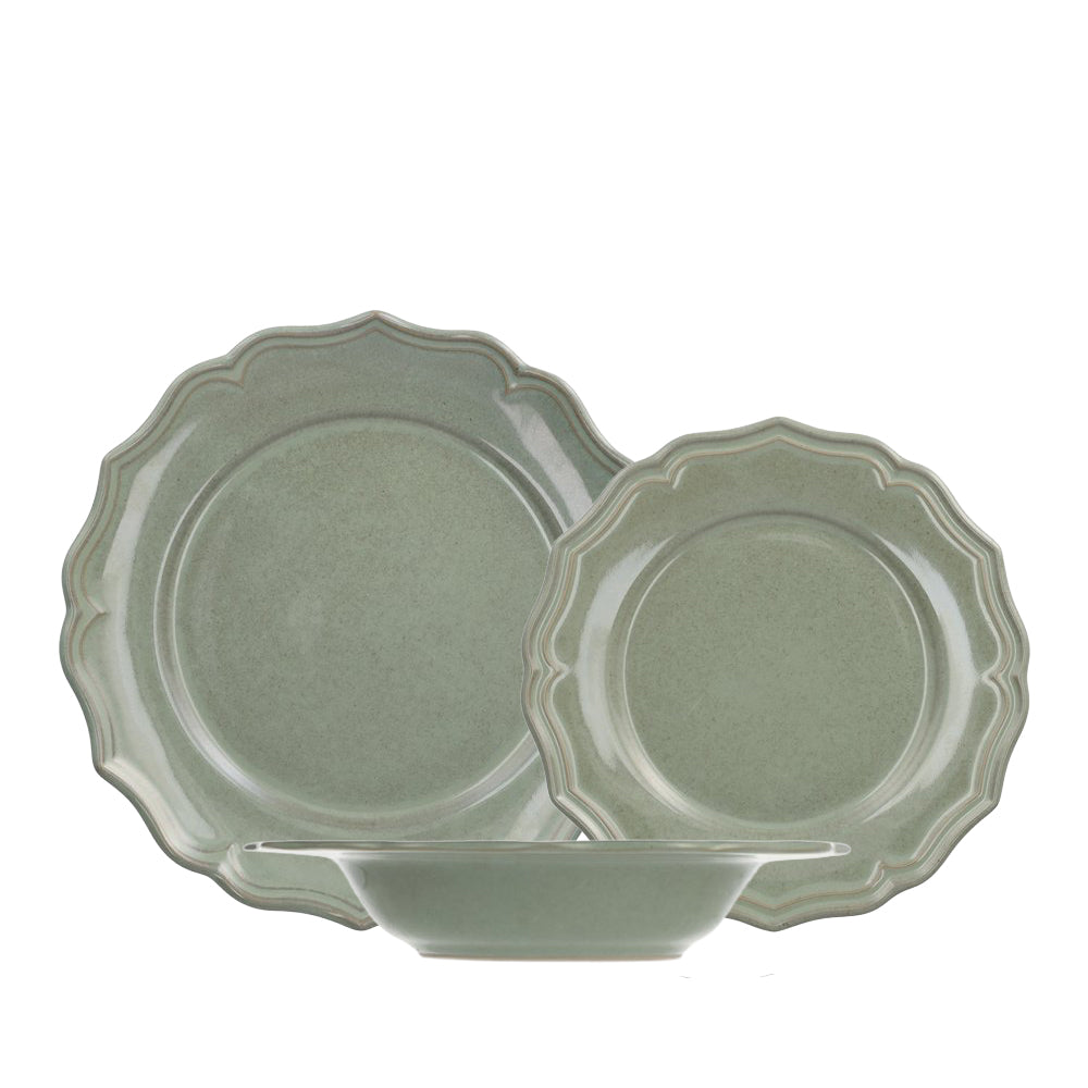 Sinfonia Dinnerware Set In Stoneware - Set 18 Pcs