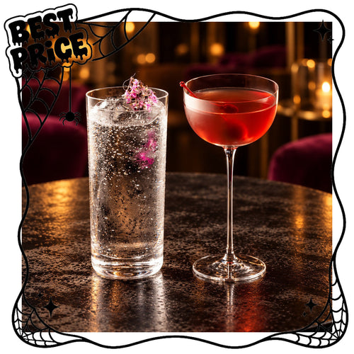 Nude Savage 12-teiliges Cocktailset: 6 Highball-Gläser und 6 Pony-Kelche
