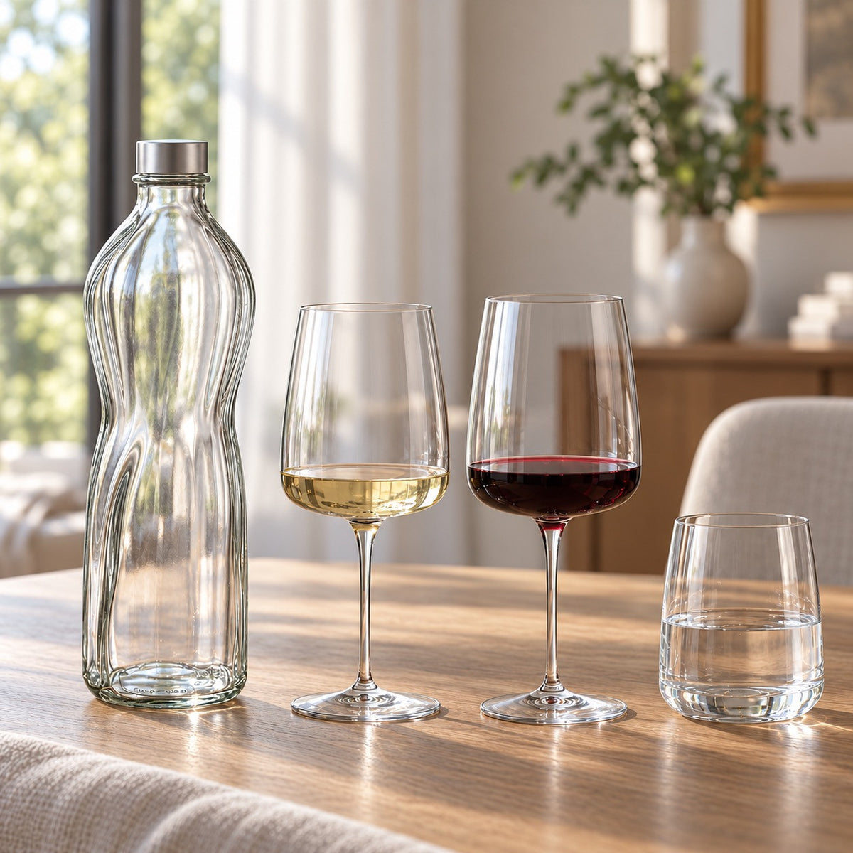 Bormioli Rocco 19-teiliges Tischset: Nexo-Gläser, Wassergläser und Aqua-Flasche