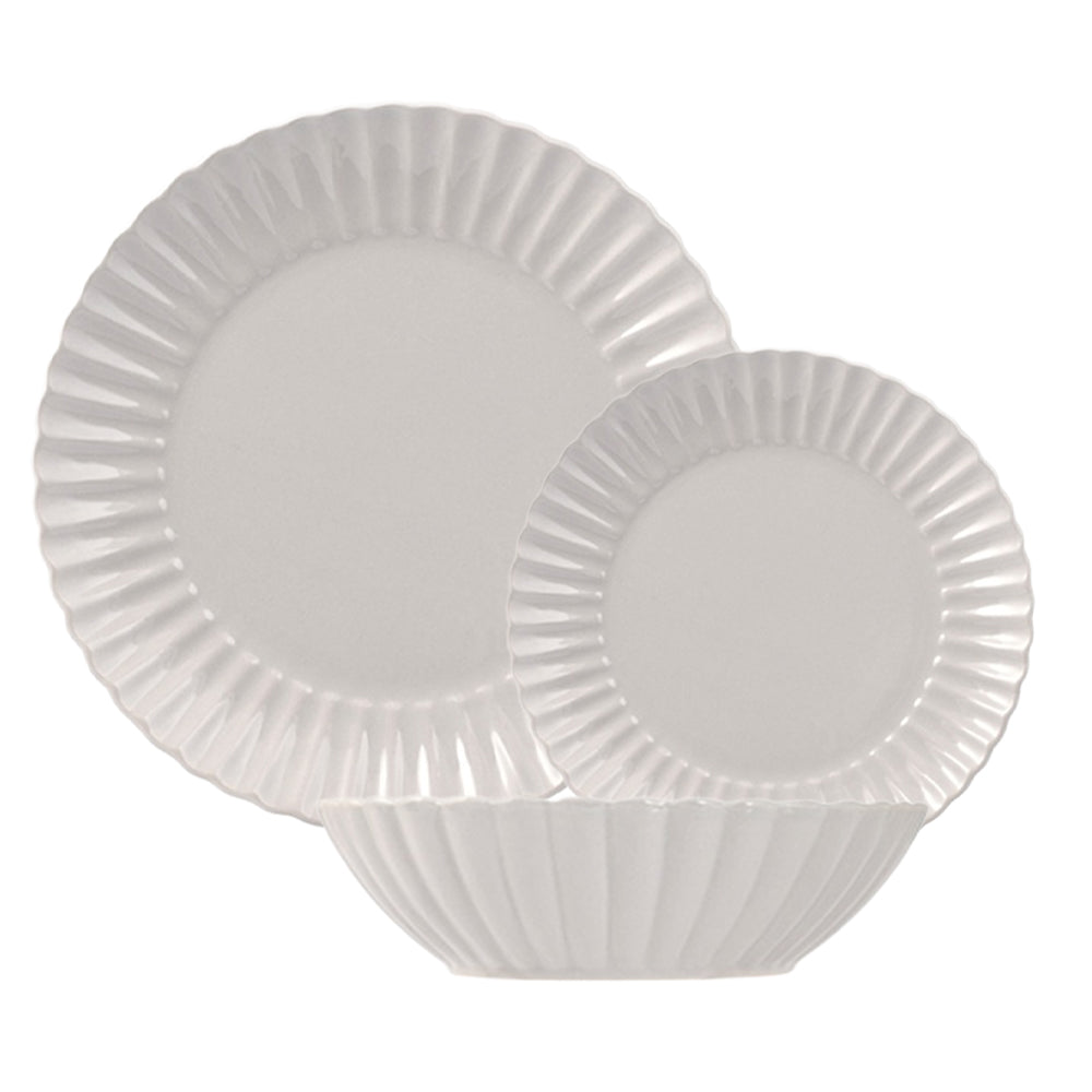 Lotus Serviesset Van Stoneware - Set 18 St