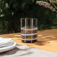 35 cl - Twiddle Bicchiere Acqua A Righe in Vetro Soffiato - Set 6 Pezzi