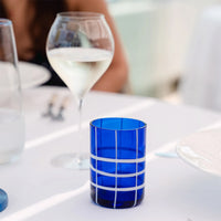 35 cl - Twiddle Bicchiere Acqua A Righe in Vetro Soffiato - Set 6 Pezzi