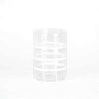 35 cl - Twiddle Bicchiere Acqua A Righe in Vetro Soffiato - Set 6 Pezzi