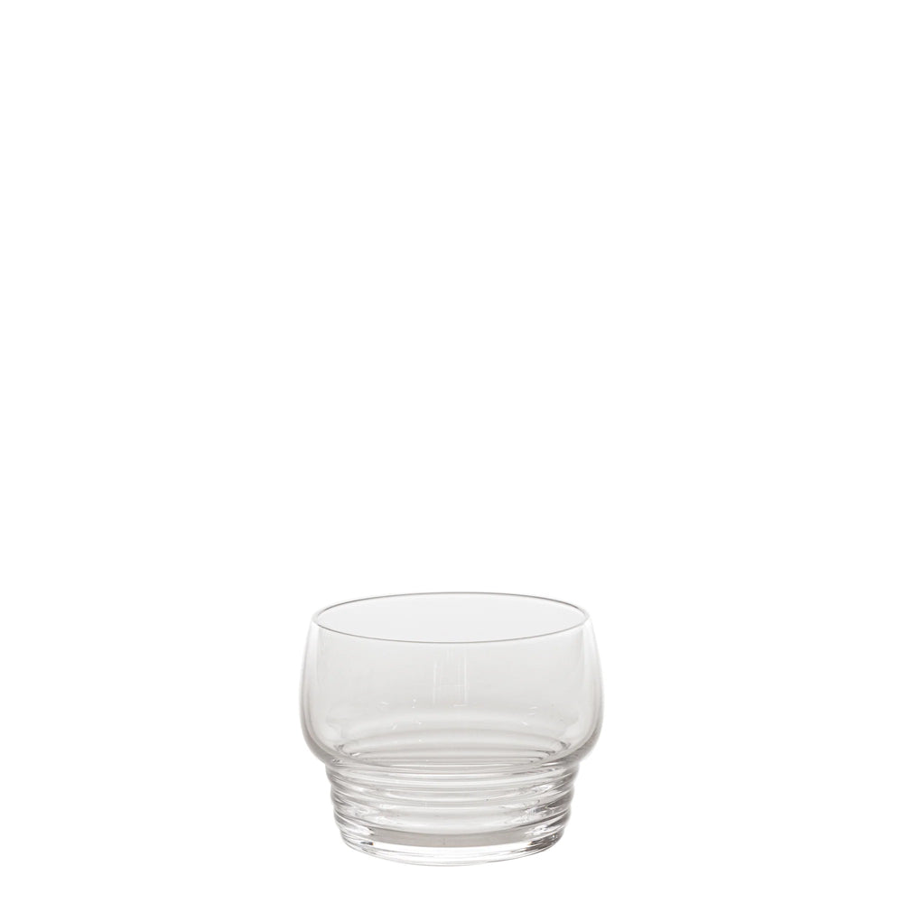 26 cl - Zafferano Righe Bicchiere Acqua In Vetro - Set 4 Pz