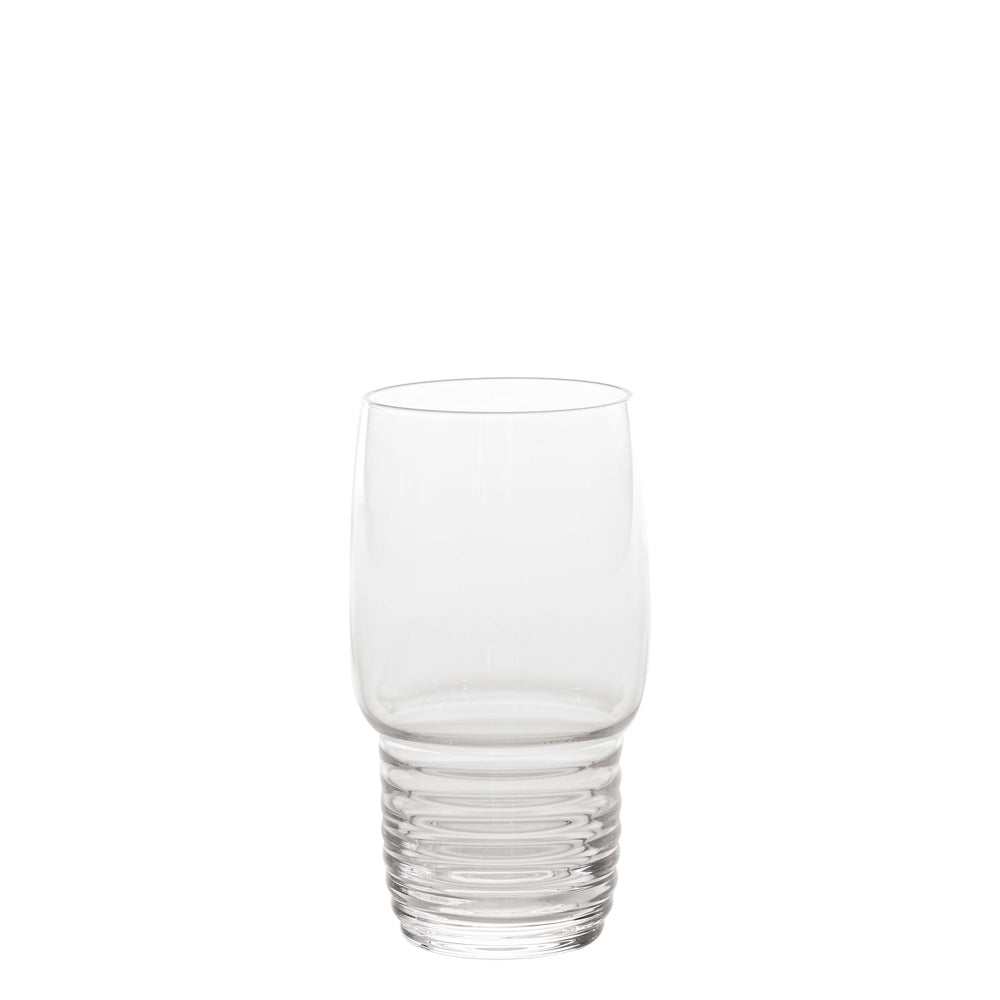 33 cl - Zafferano Righe Bicchiere Whisky Rocks In Vetro - Set 4 Pz