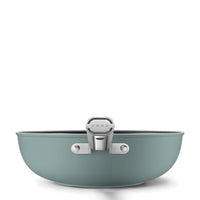 30 cm - Smeg Cookware Wok Antiaderente Ceramico In Alluminio Con Coperchio