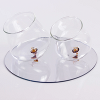 40 cl - Pirolo Verres À Eau Punta en Verre Borosilicate - Ensemble 6 Pcs