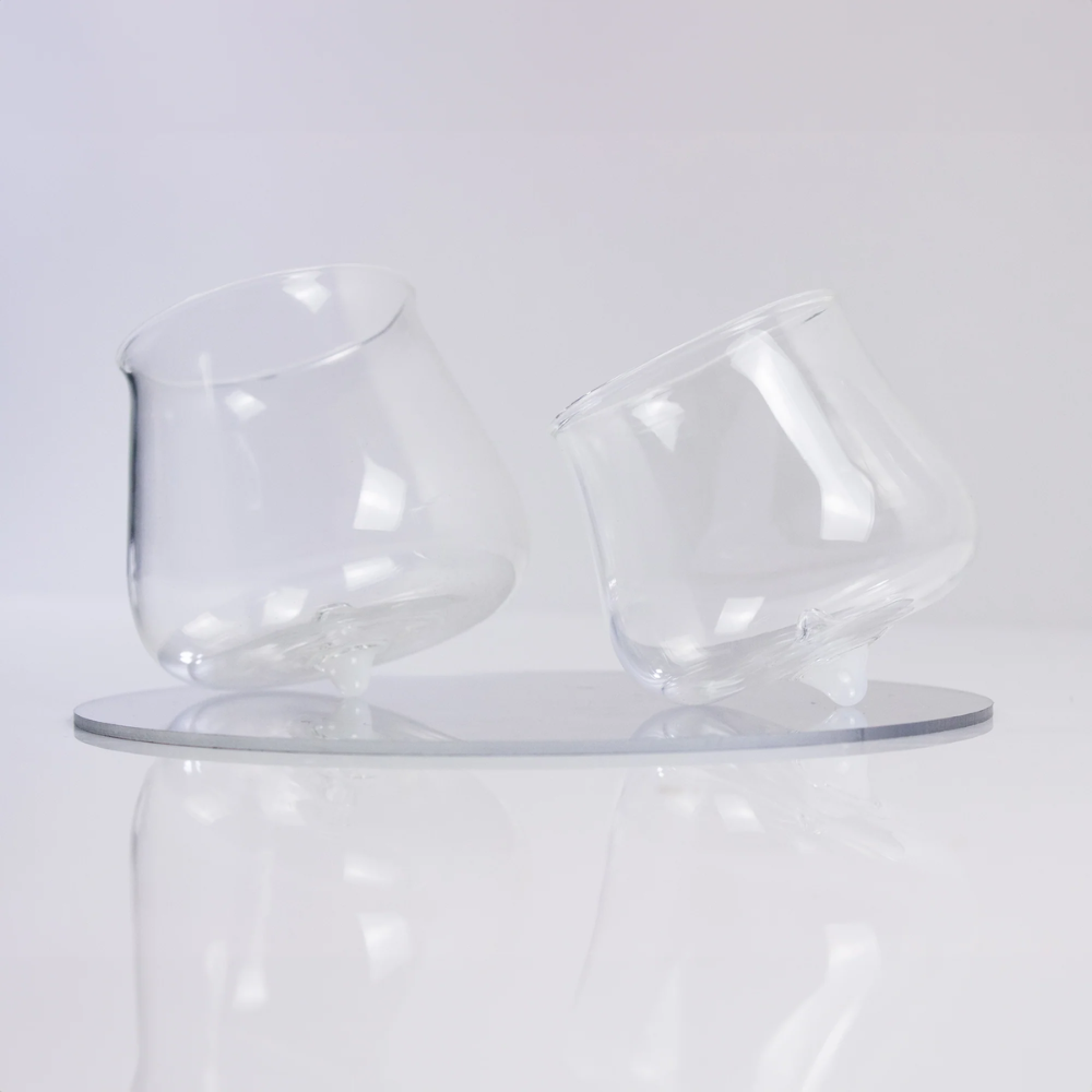 40 cl - Pirolo Verres À Eau Punta en Verre Borosilicate - Ensemble 6 Pcs