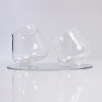 40 cl - Pirolo Verres À Eau Punta en Verre Borosilicate - Ensemble 6 Pcs