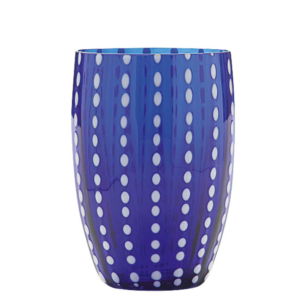 32 cl - Perle Verre À Eau Pallini Bianchi en Verre - Ensemble 2 Pcs