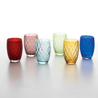 38 cl - Losanghe Wasserglas Blasen - Set 6 Stück
