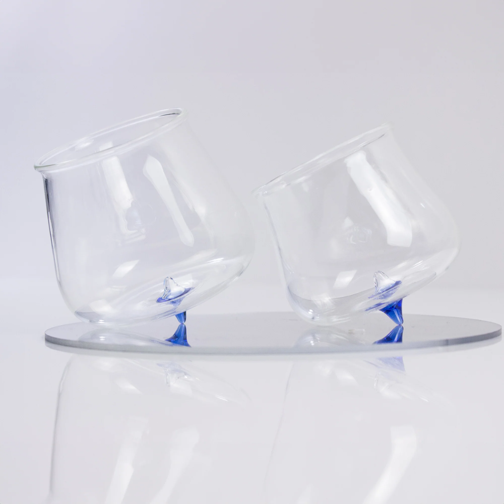 40 cl - Pirolo Verres À Eau Punta en Verre Borosilicate - Ensemble 6 Pcs
