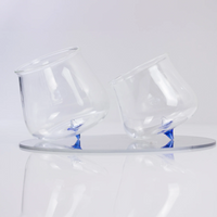 40 cl - Pirolo Verres À Eau Punta en Verre Borosilicate - Ensemble 6 Pcs