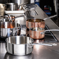 Acciaio Inox Hochinduktions-Bräter mit Rohrgriff
