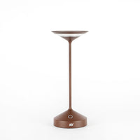 28 cm - Tempo Lámpara De Mesa Recargable En Aluminio