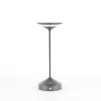 28 cm - Tempo Lámpara De Mesa Recargable En Aluminio
