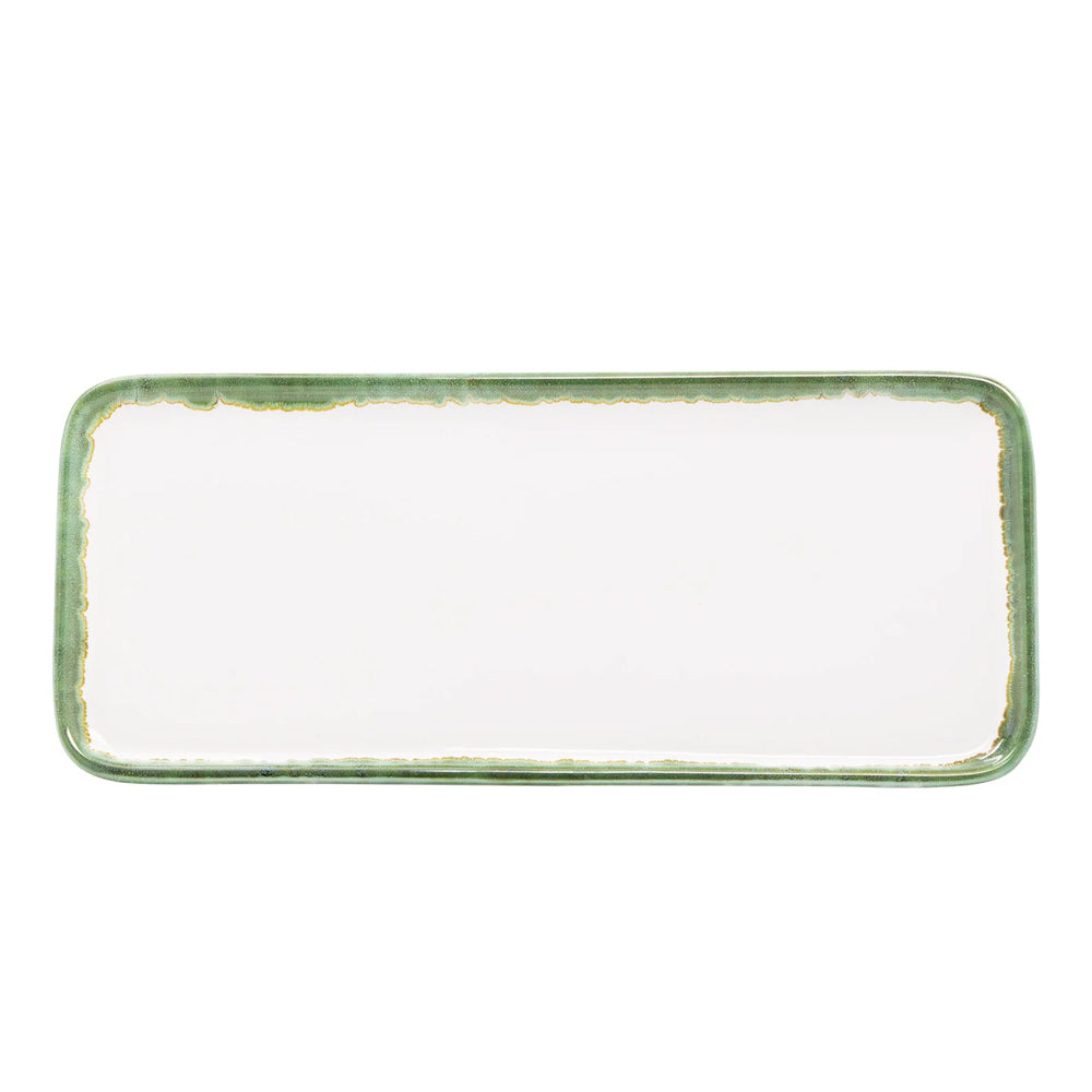 26.5x11.5 cm - Petit Handmade Rectangular Tray in Ceramic - Set 2 Pcs