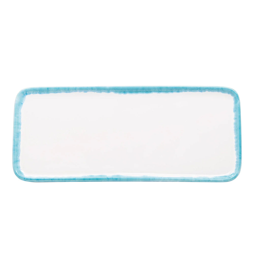 26.5x11.5 cm - Petit Handmade Rectangular Tray in Ceramic - Set 2 Pcs