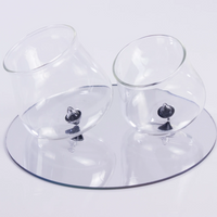 40 cl - Pirolo Verres À Eau Punta en Verre Borosilicate - Ensemble 6 Pcs