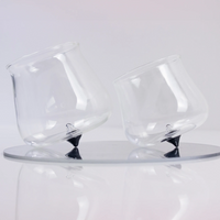 40 cl - Pirolo Verres À Eau Punta en Verre Borosilicate - Ensemble 6 Pcs