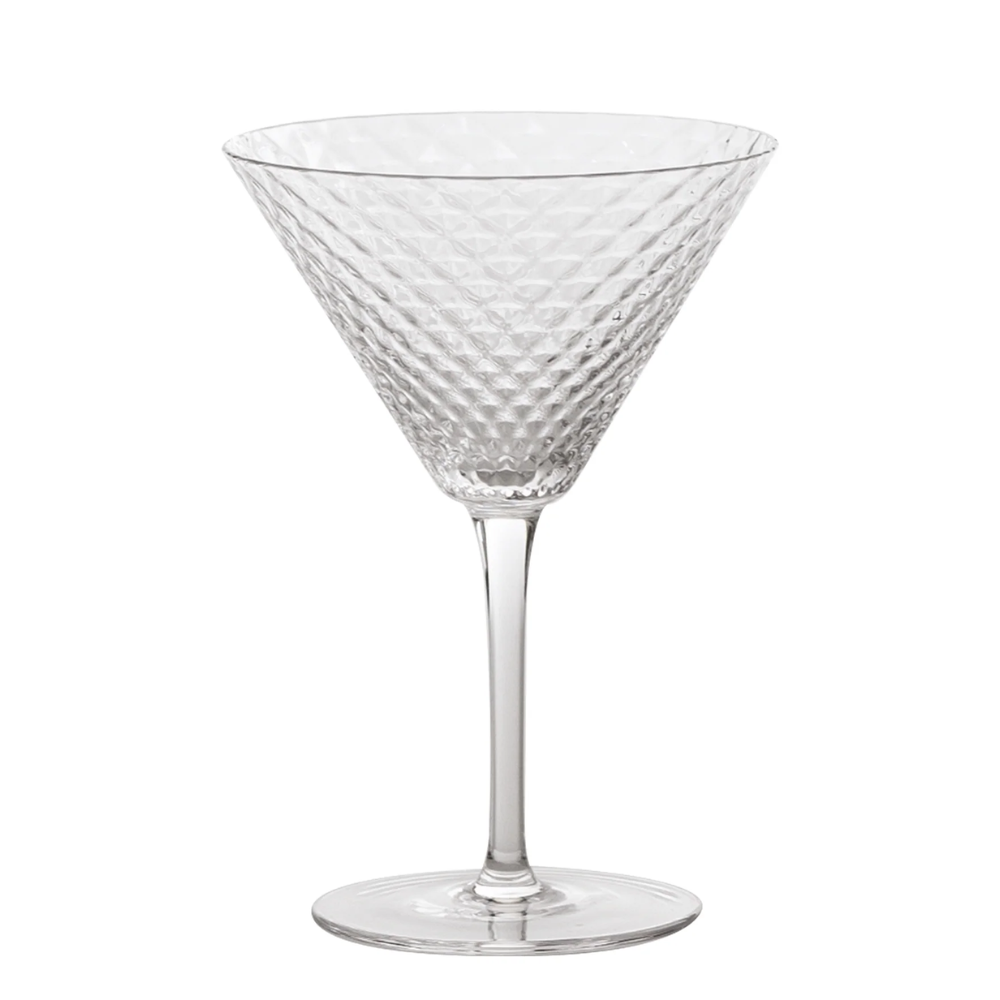 23 cl - Veneziano Mixology Bicchiere Martini in Vetro - Set 4 Pezzi