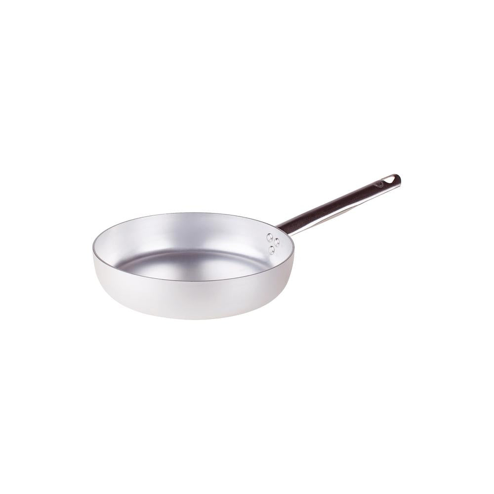 Agnelli Alluminio 3mm Professionale Padella Alta Sauté Con Manico Tubolare Inox