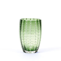 32 cl - Perle Water Glass with White Dots - Set 6 Pieces