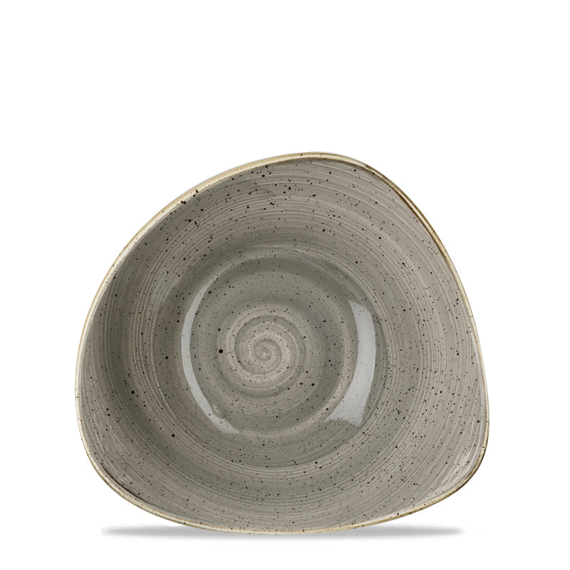 Stonecast Juego de Platos Triangular En Porcelana Vitreada - Set 12 Pz