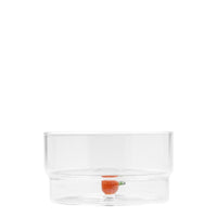 32.5 cl - Teca Frutta Coupe Faite Main en Verre Borosilicaté