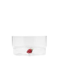 32.5 cl - Teca Frutta Coupe Faite Main en Verre Borosilicaté