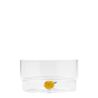 32.5 cl - Teca Frutta Coupe Faite Main en Verre Borosilicaté