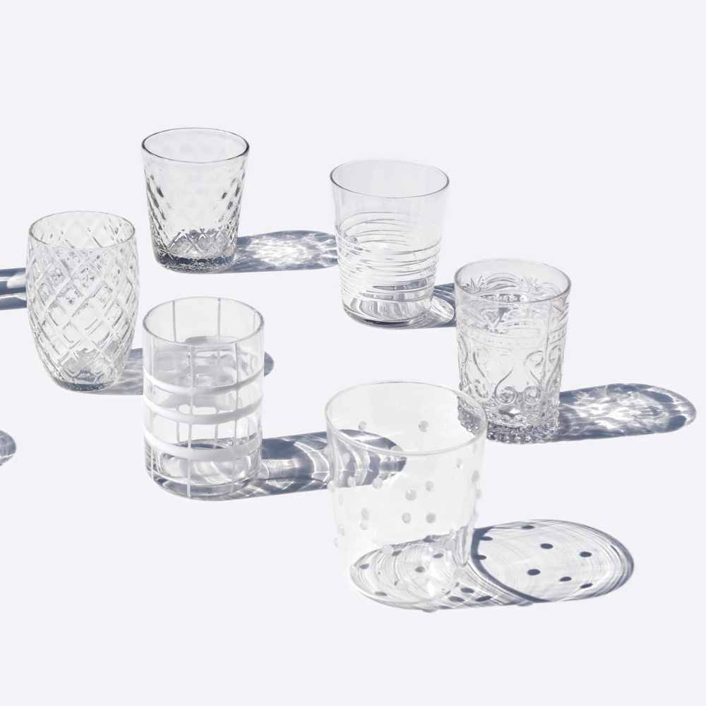 Melting Pot Waterglas - Set van 6