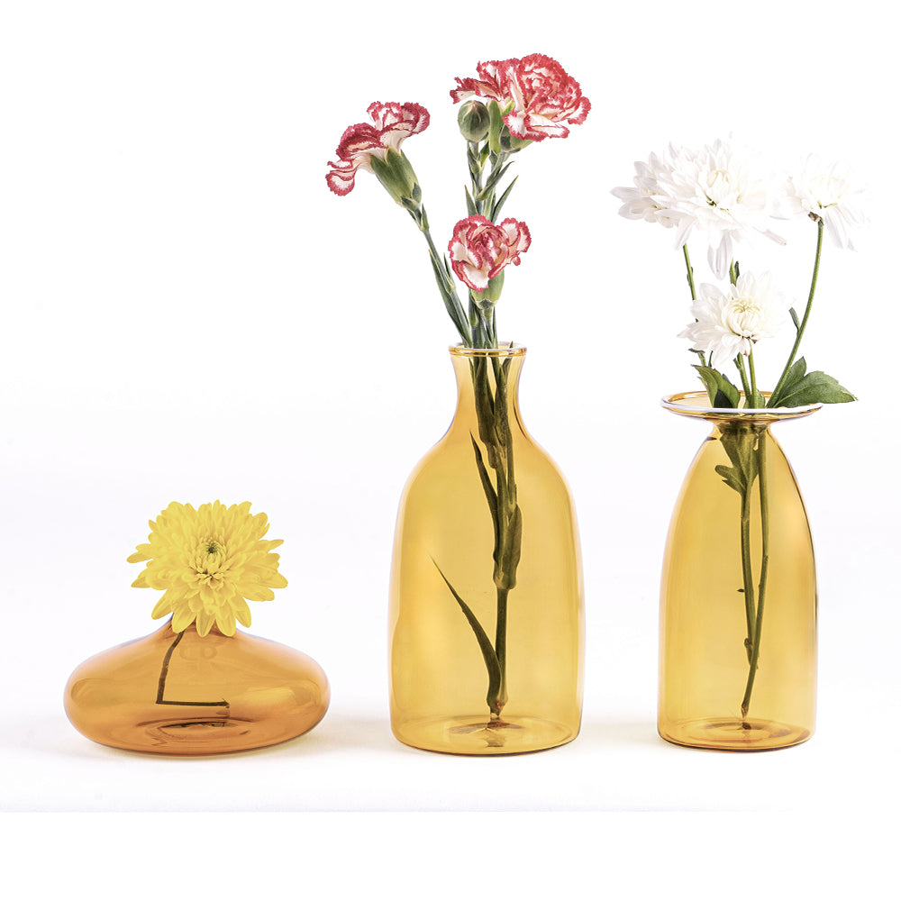 24 cm - Un Fiore Vase à fleurs en verre borosilicaté